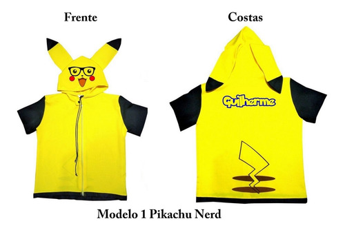 Novidade Fantasia Pikachu Cosplay Pokémon + Brinde